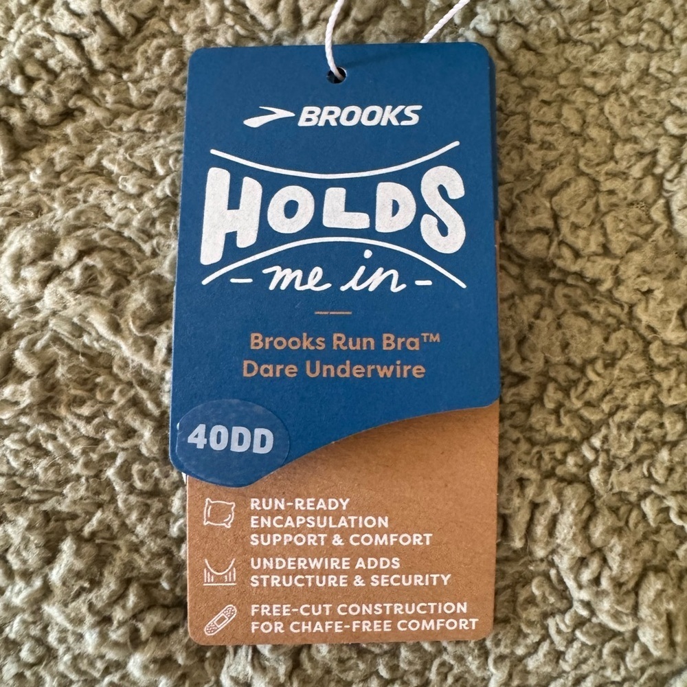 NWT Brooks Dare Underwire Run Bra 40DD Black High Impact Sports Bra - Picture 8 of 11